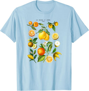Citrus Collage T-Shirt - T-Shirt | Light Blue