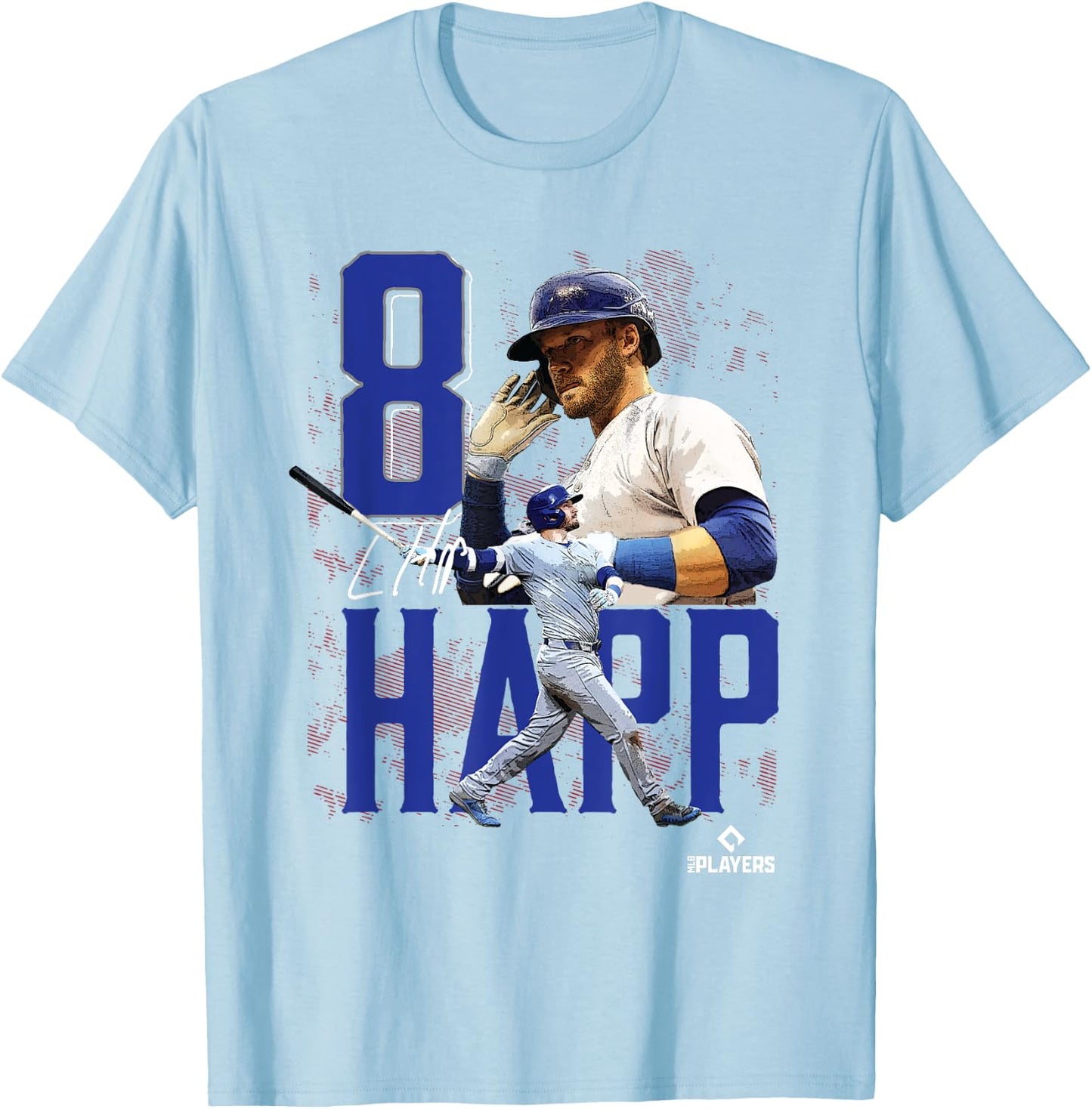 Ian Happ | Chicago Baseball Players | MLBIHP3003 T-Shirt - T-Shirt | Light Blue