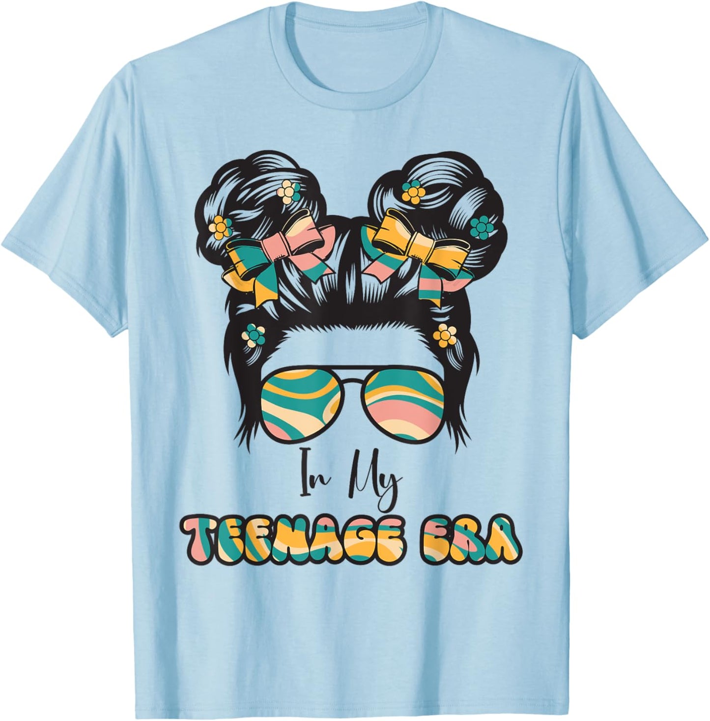 In My Teenage Era - 13th Birthday T-Shirt - T-Shirt | Light Blue