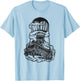 Fortnite Battle Bus Flying Line Art T-Shirt - T-Shirt | Light Blue
