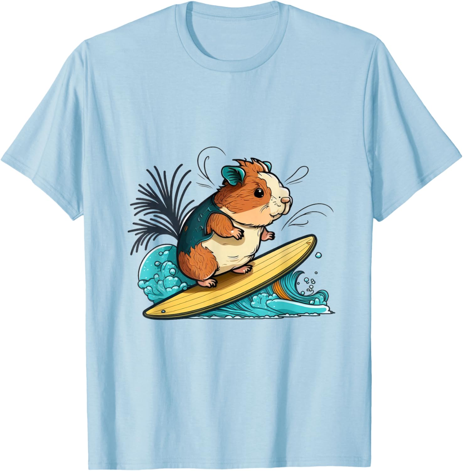 Guinea Pig Surf T-Shirt - T-Shirt | Light Blue