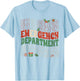 Emergency Department Christmas Holiday ER Nurse ED Nurse T-Shirt - T-Shirt | Light Blue