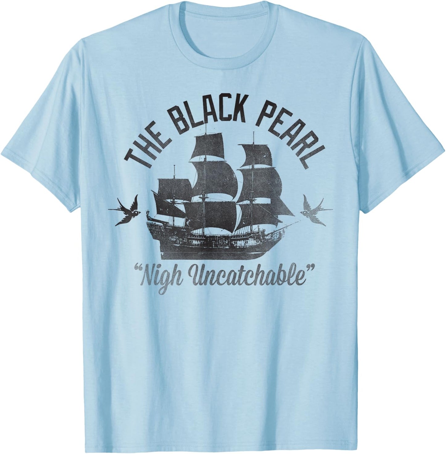 Disney - Pirates of The Caribbean Untouchable Black Pearl T-Shirt - T-Shirt | Light Blue