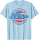 Land of the Free Because of the Brave 4th Of July USA Flag Kids Men T-Shirt - T-Shirt | Light Blue