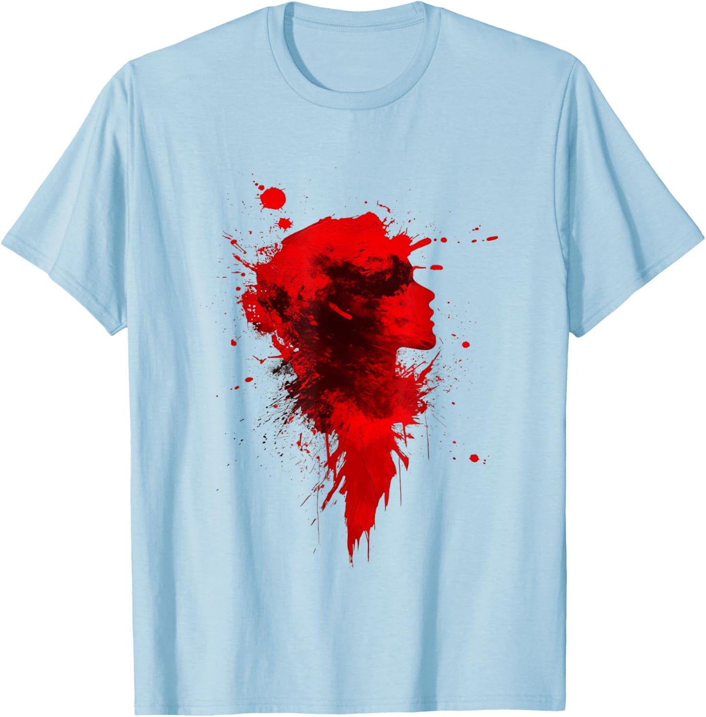 Halloween Fake Blood T-Shirt - T-Shirt | Light Blue