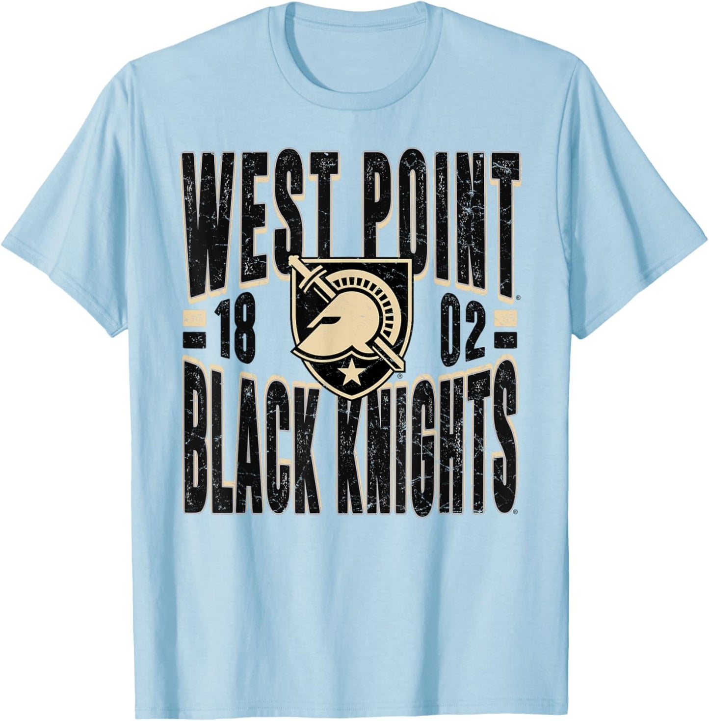 Army Black Knights Vintage 90's Retro Gray T-Shirt - T-Shirt | Light Blue