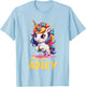 Adley Merch Unicorn Design T-Shirt - T-Shirt | Light Blue