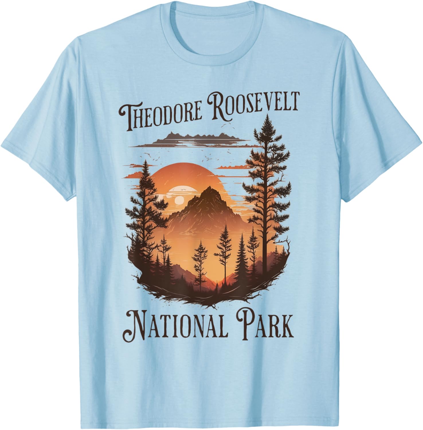 Theodore Roosevelt National Park T-Shirt - T-Shirt | Light Blue