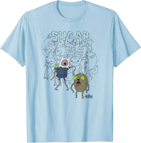 Adventure Time Sugar Zombies T-Shirt - T-Shirt | Light Blue
