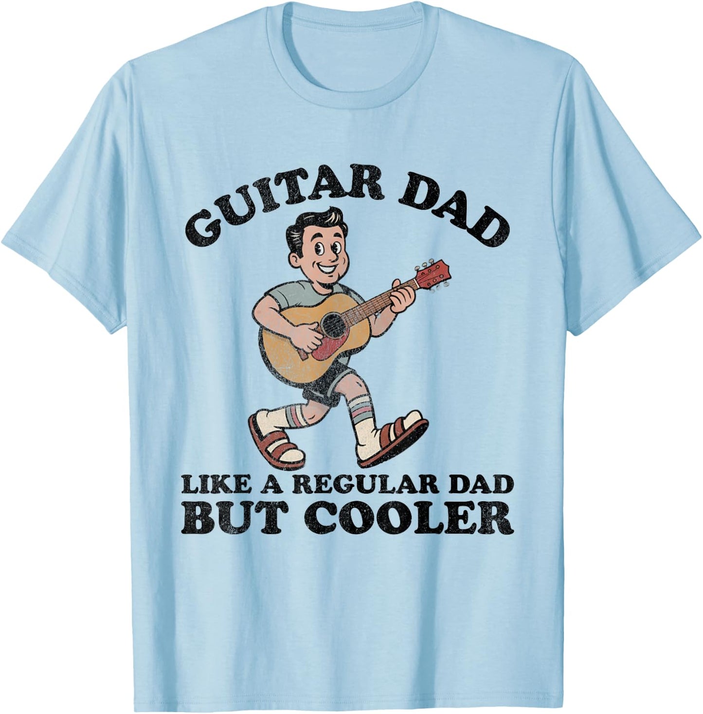 Rock Guitar Dad Legend in My Own Garage Music Design T-Shirt - T-Shirt | Light Blue