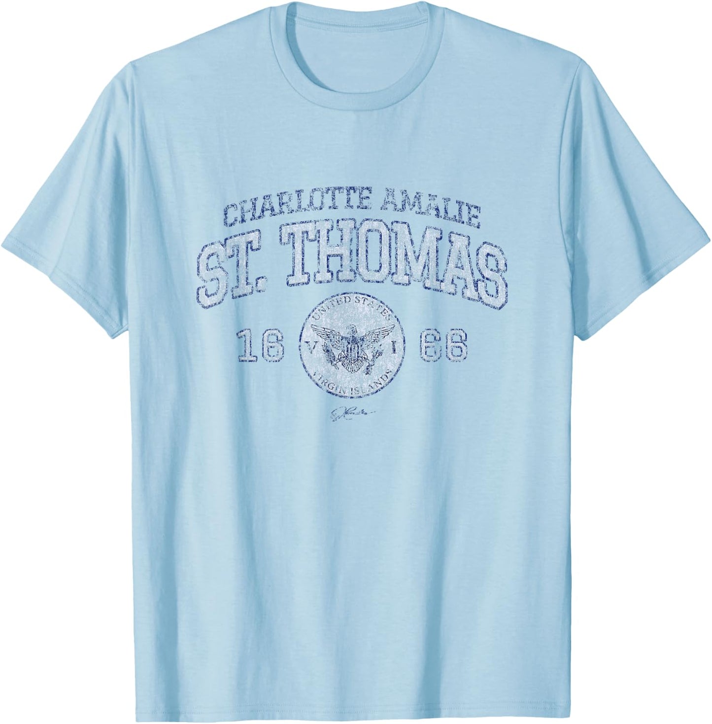 JCombs: Charlotte Amalie, St. Thomas, USVI T-Shirt - T-Shirt | Light Blue