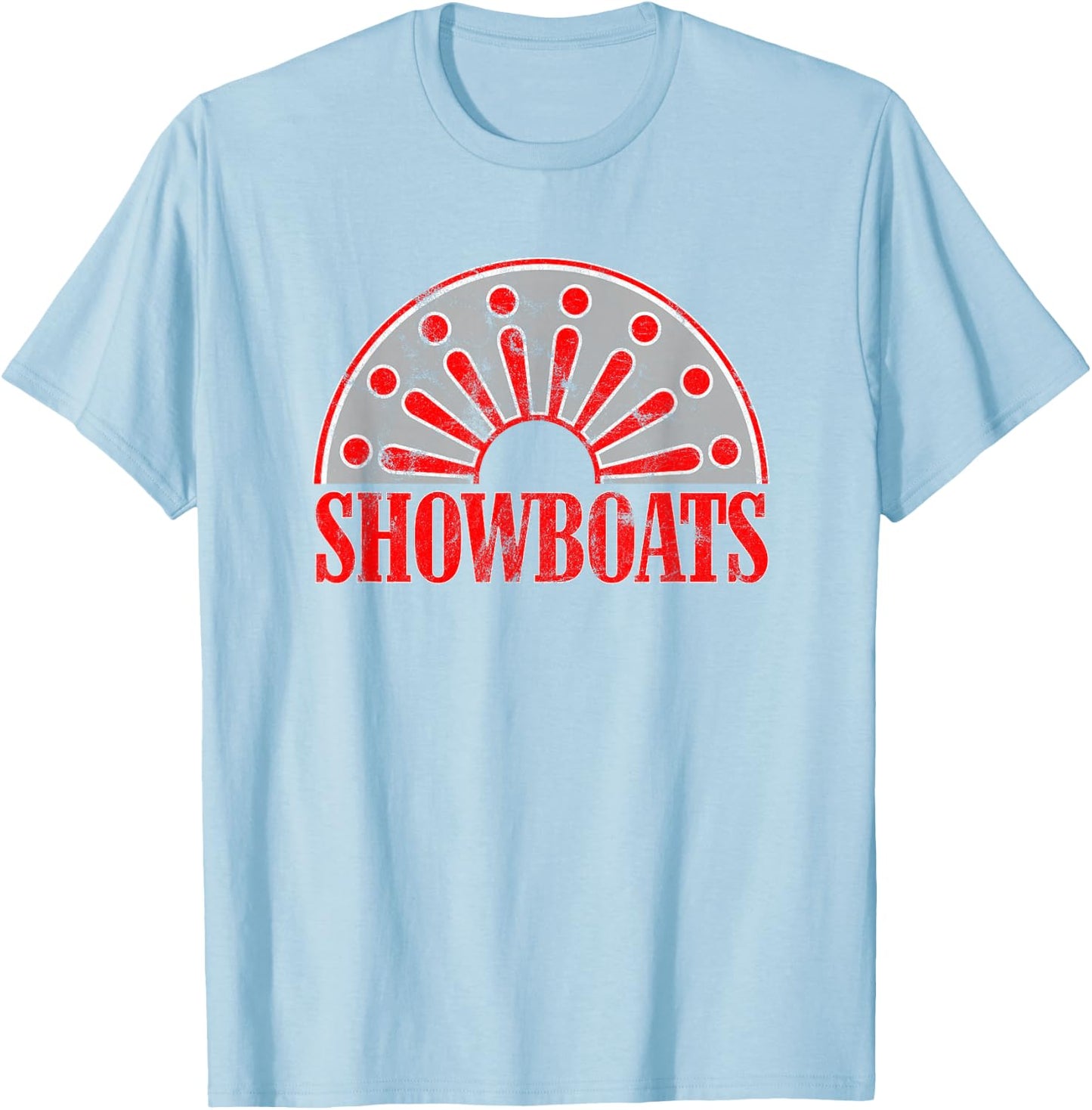 Memphis Showboats USFL Throwback Vintage T-Shirt - T-Shirt | Light Blue