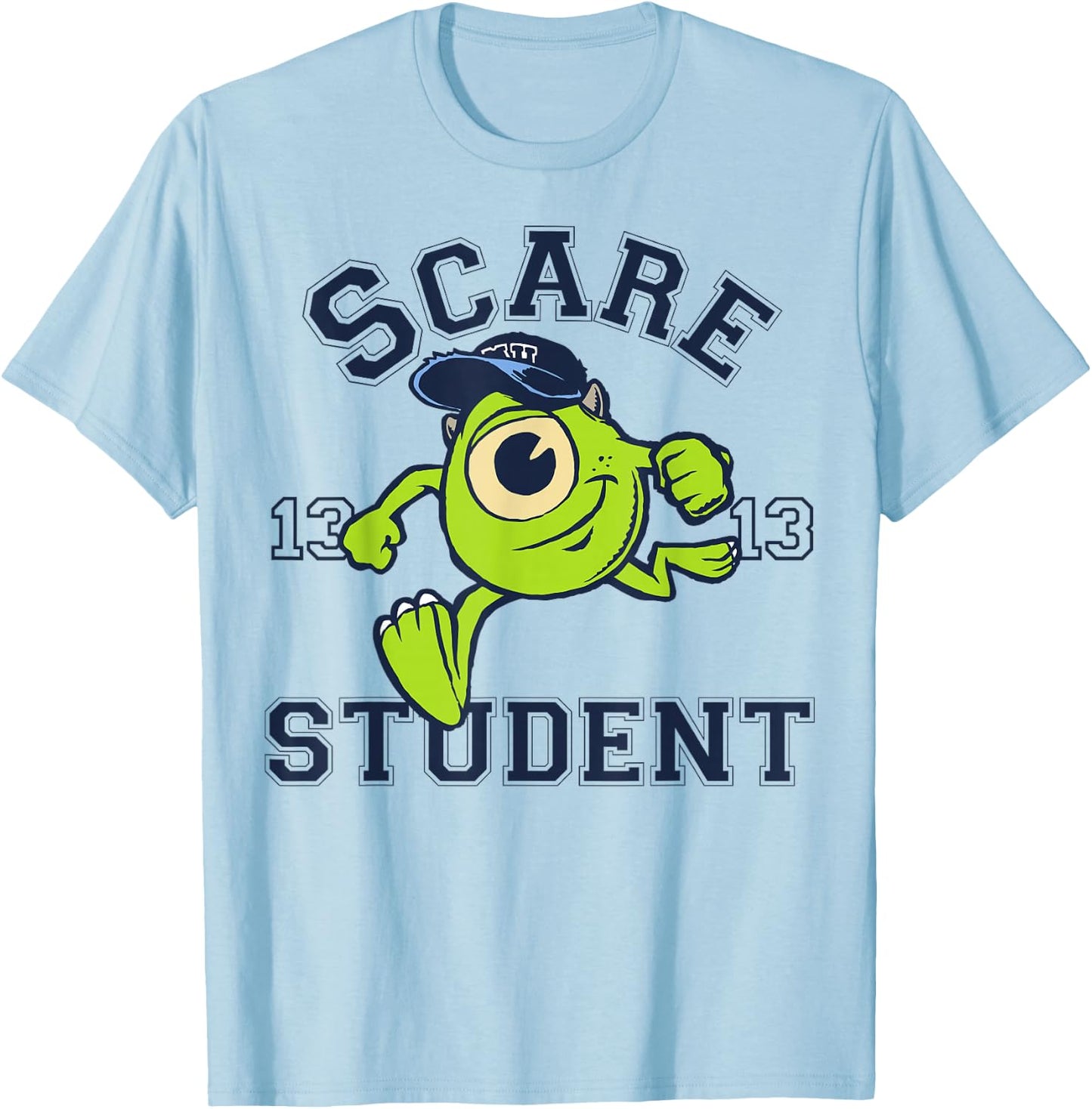 Disney Pixar Monsters University Scare Student Mike Portrait T-Shirt - T-Shirt | Light Blue
