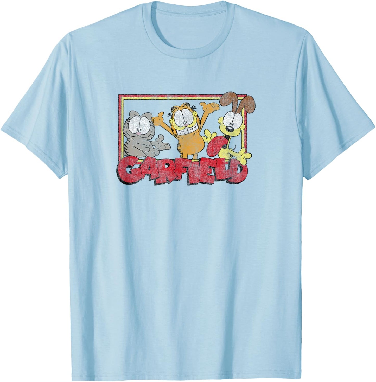 Garfield Odie Garfield Nermal Group T-Shirt - T-Shirt | Light Blue