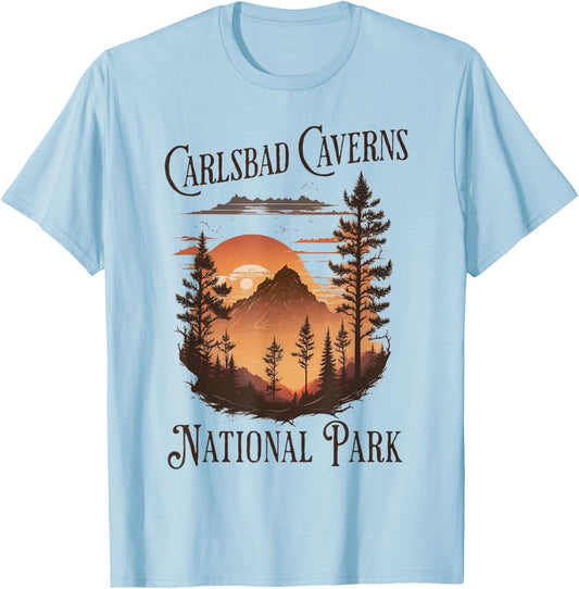 Carlsbad Caverns National Park T-Shirt - T-Shirt | Light Blue