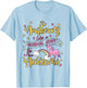 Aunticorn Like a Normal Aunt but More Awesome Aunty Women T-Shirt - T-Shirt | Light Blue