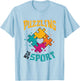 Puzzling Is My Sport Puzzle Lover T-Shirt - T-Shirt | Light Blue