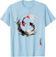Yin and Yang Japanese Koi Fish Vintage T-Shirt - T-Shirt | Light Blue