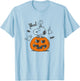Peanuts - Snoopy Woodstock Halloween Pumpkin Boo T-Shirt - T-Shirt | Light Blue