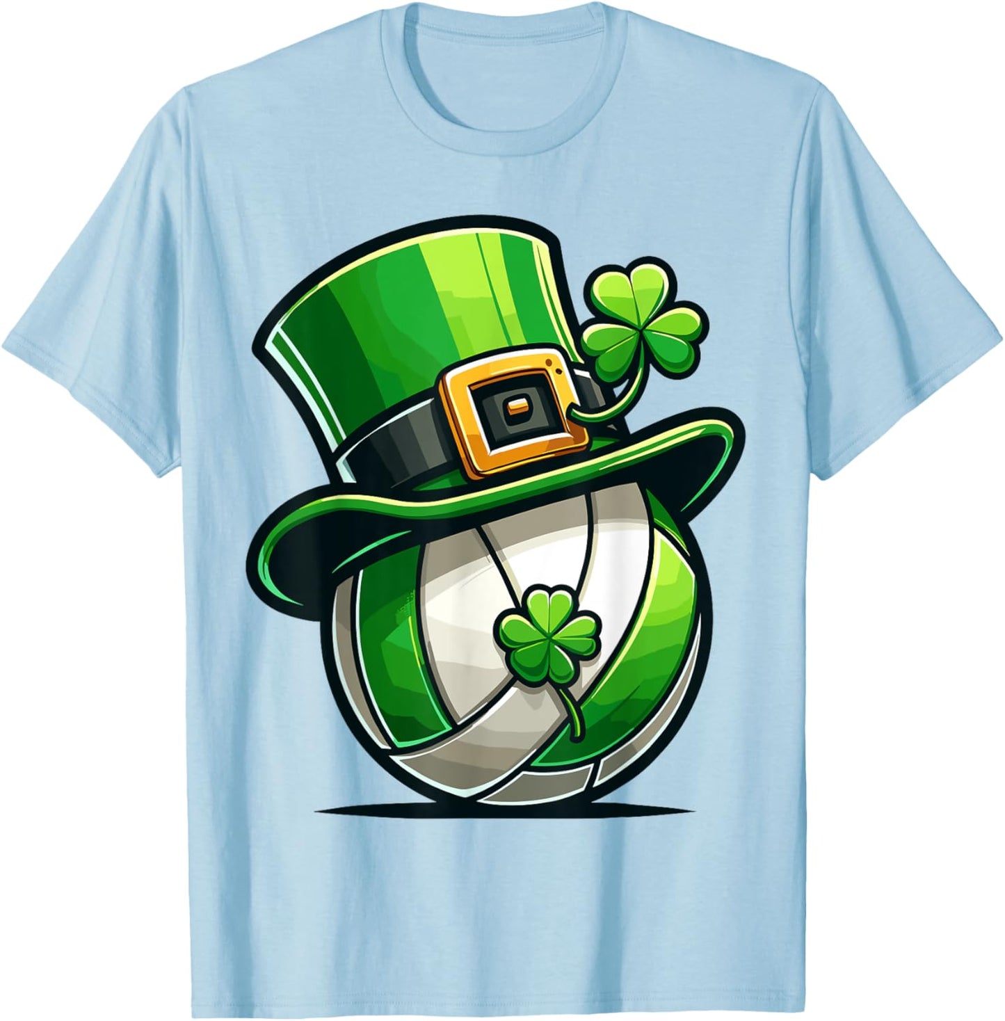 St Patricks Day Irish Boys Girls Volleyball T-Shirt - T-Shirt | Light Blue