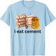 I Eat Cement Funny Cursed Chicken Nugget Meme T-Shirt - T-Shirt | Light Blue
