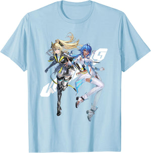 PSO 2 New Genesis Aina & Manon T-Shirt - T-Shirt | Light Blue