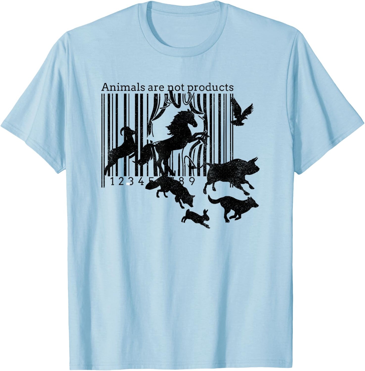 Animals Are Not Products - Vegetarianism - Animal Rights T-Shirt - T-Shirt | Light Blue