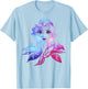 Disney Frozen 2 Elsa Two Tone Gradient Portrait T-Shirt - T-Shirt | Light Blue