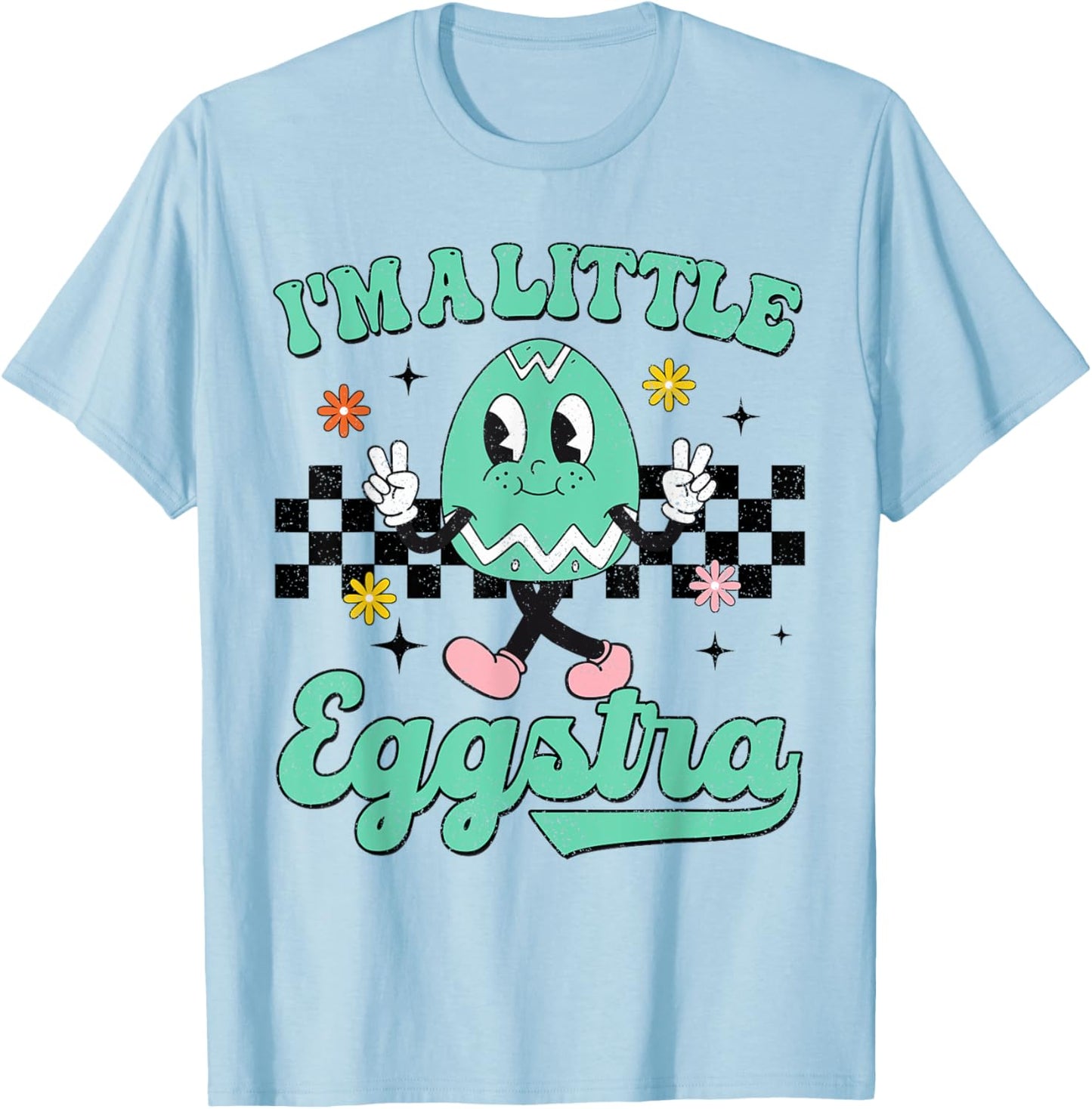 I'm Just So Eggstra Funny Egg Easter Baskets For Girl Kids T-Shirt - T-Shirt | Light Blue