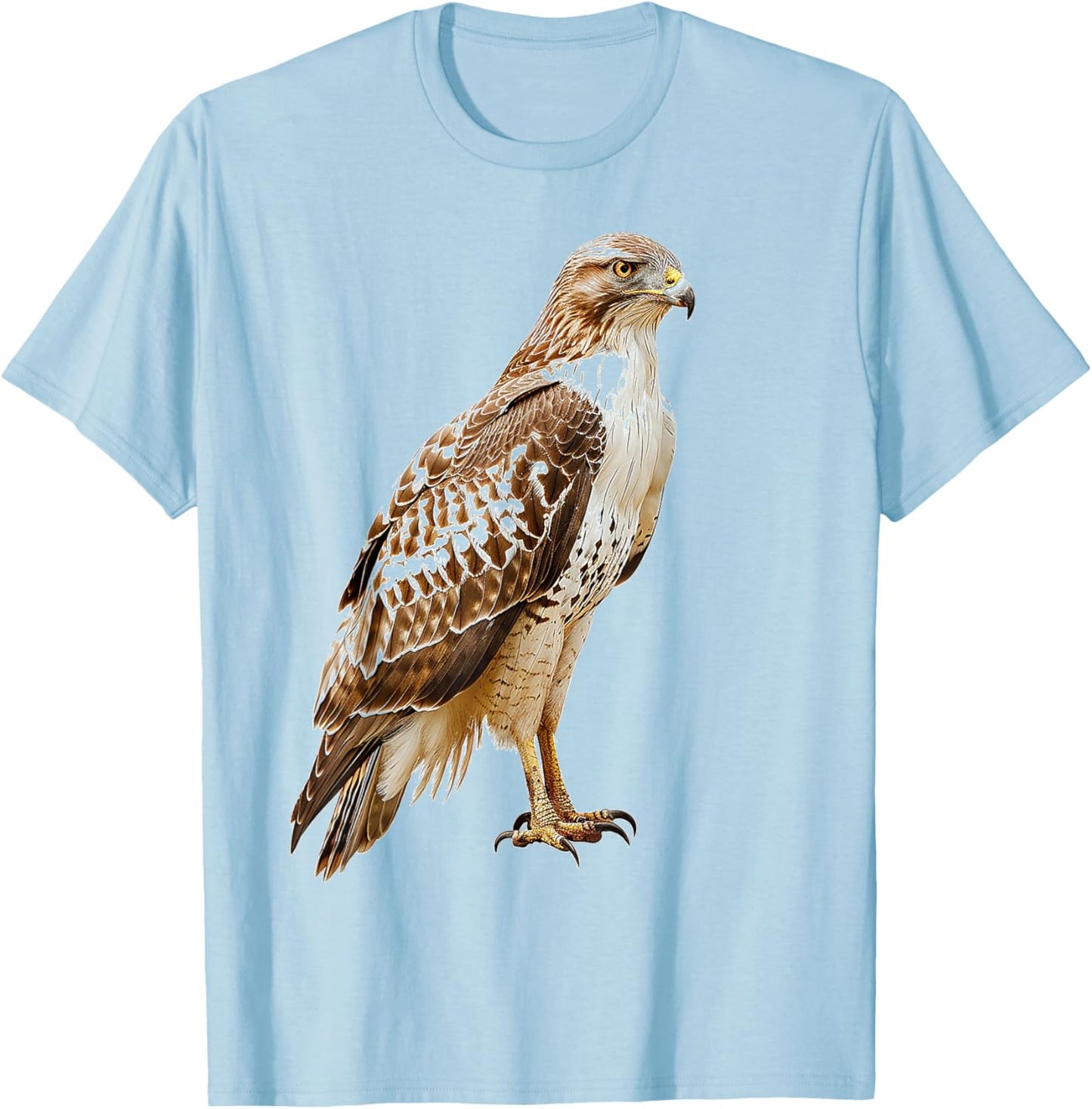 Hawk Animal Bird Graphic Art Hawk T-Shirt - T-Shirt | Light Blue