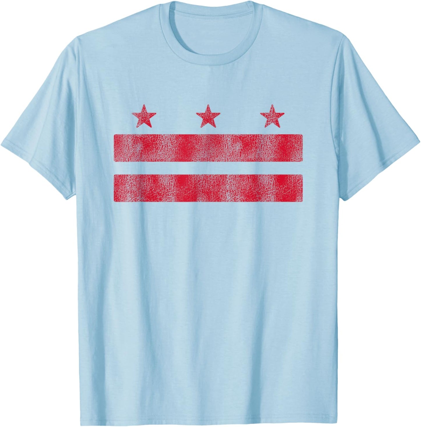 Retro Washington DC Flag District of Columbia Souvenir T-Shirt - T-Shirt | Light Blue