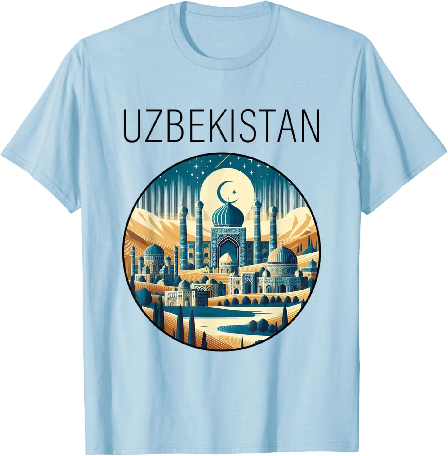 Uzbekistan scenery Art Deco T-Shirt - T-Shirt | Light Blue