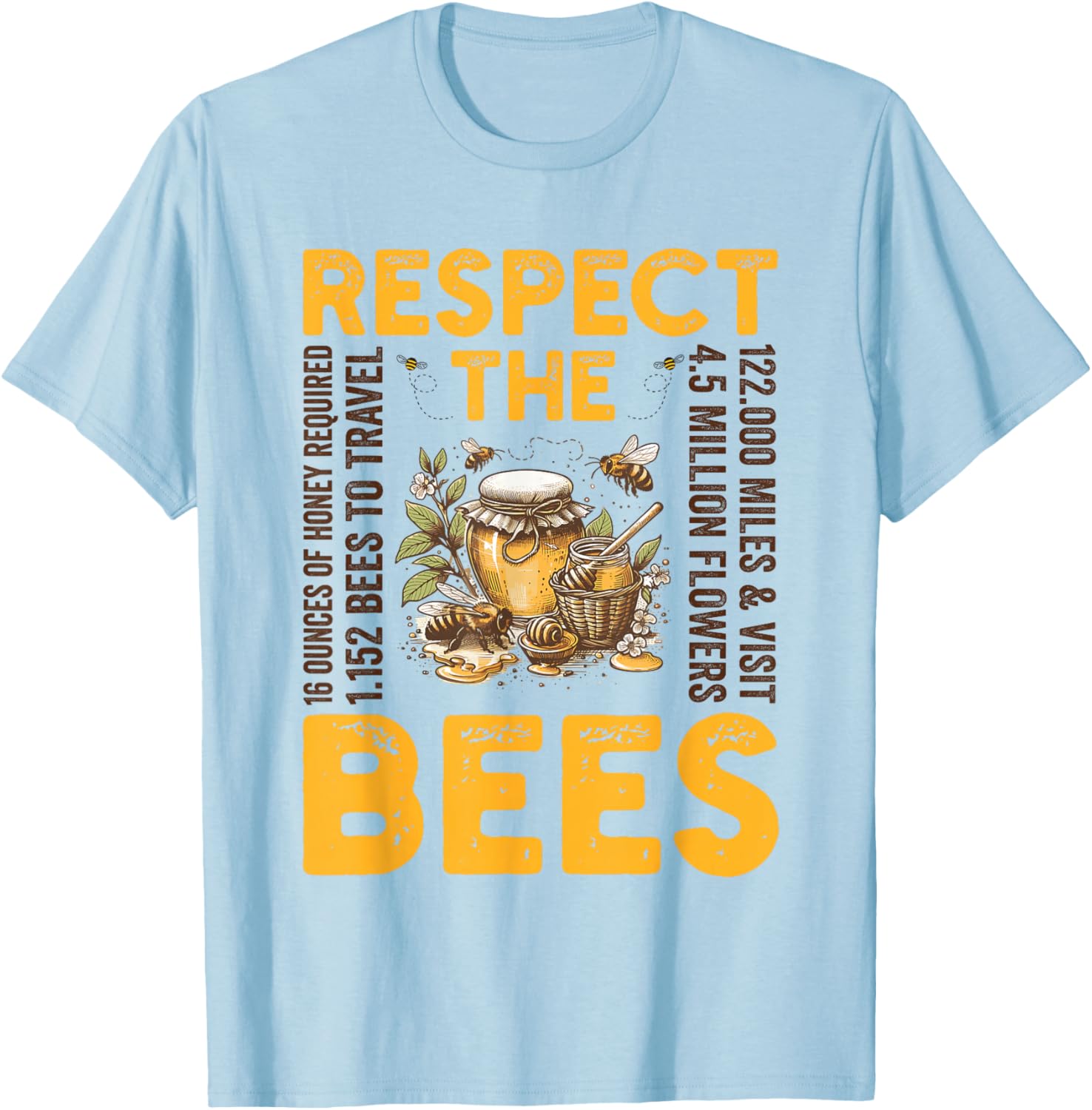 Beekeeper Clothes Honey Pollen Beekeeping T-Shirt - T-Shirt | Light Blue