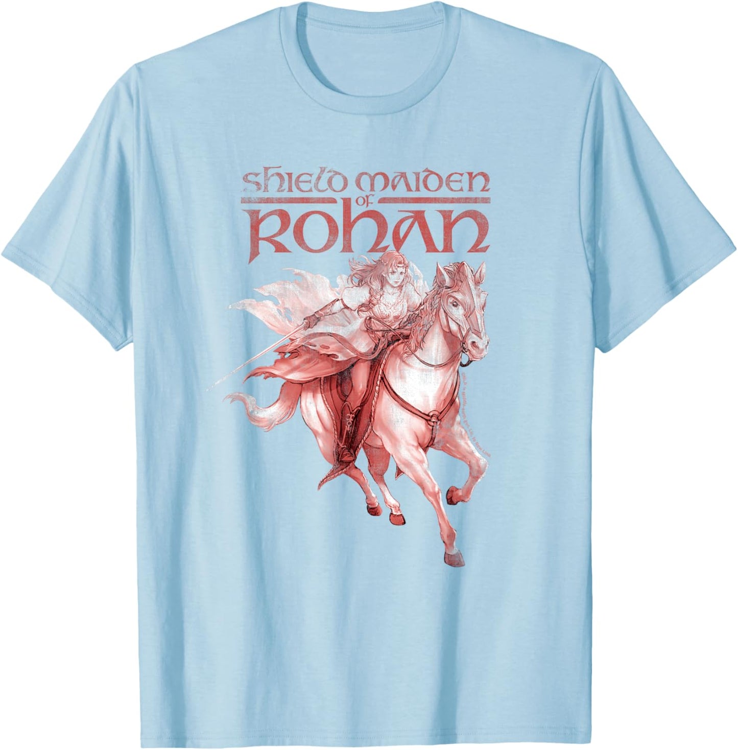 HERA SHIELDMAIDEN OF ROHAN Maiden Horse Run T-Shirt - T-Shirt | Light Blue