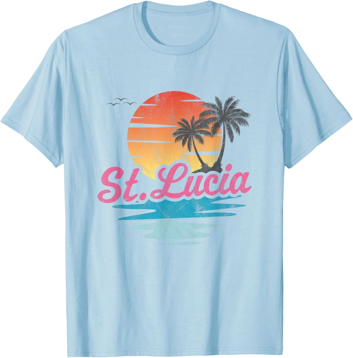 St. Lucia T-Shirt - T-Shirt | Light Blue