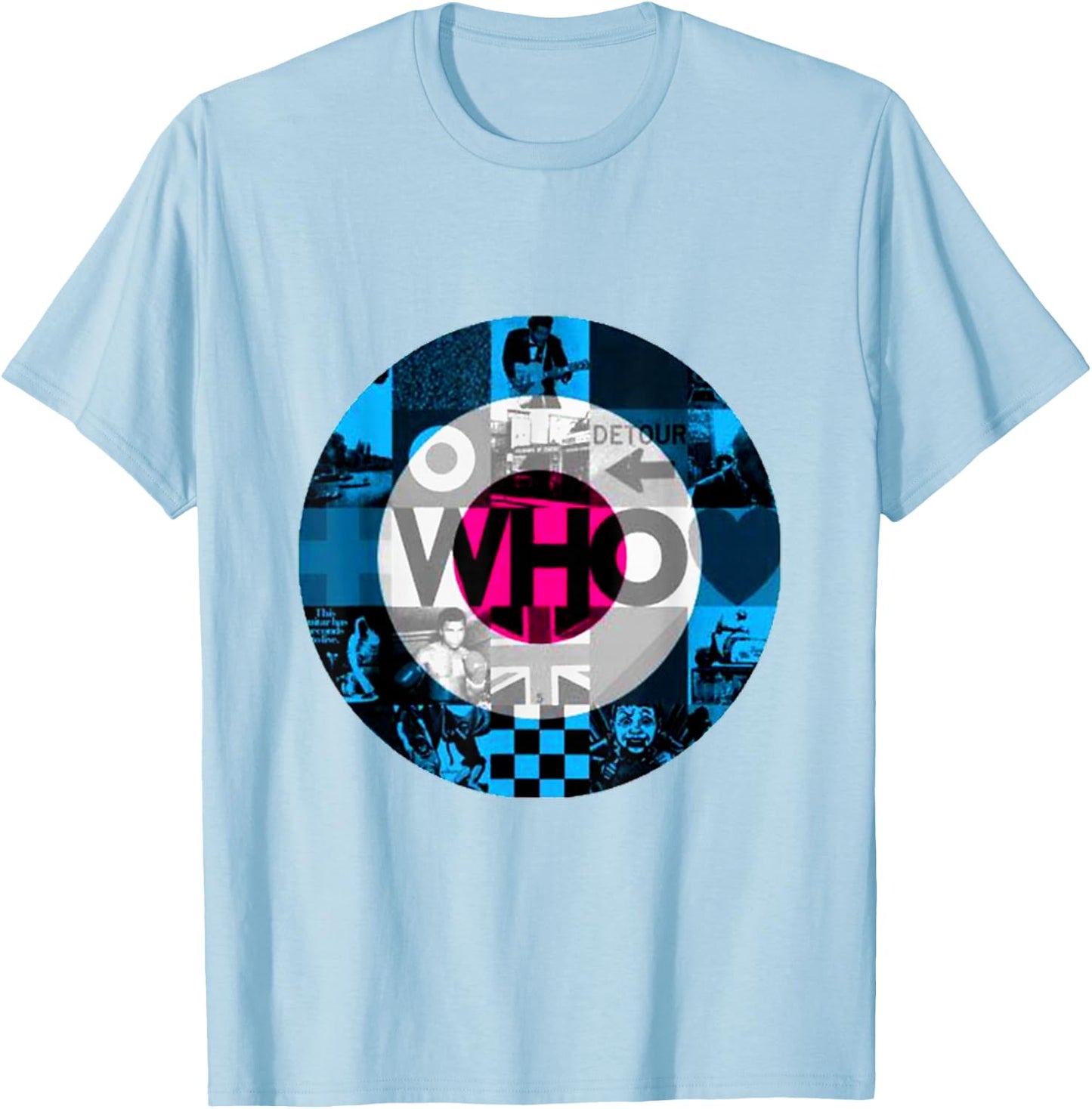 The Who Official 2019 Who Album Cover Target T-Shirt - T-Shirt | Light Blue