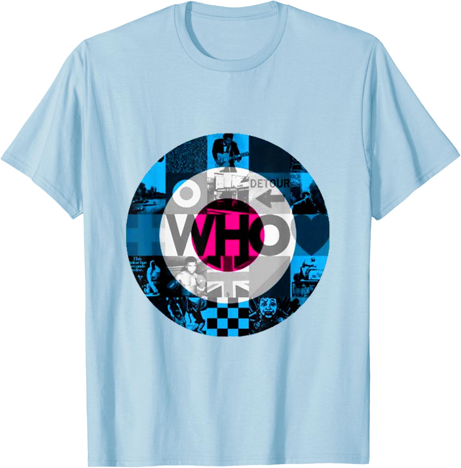 The Who Official 2019 Who Album Cover Target T-Shirt - T-Shirt | Light Blue