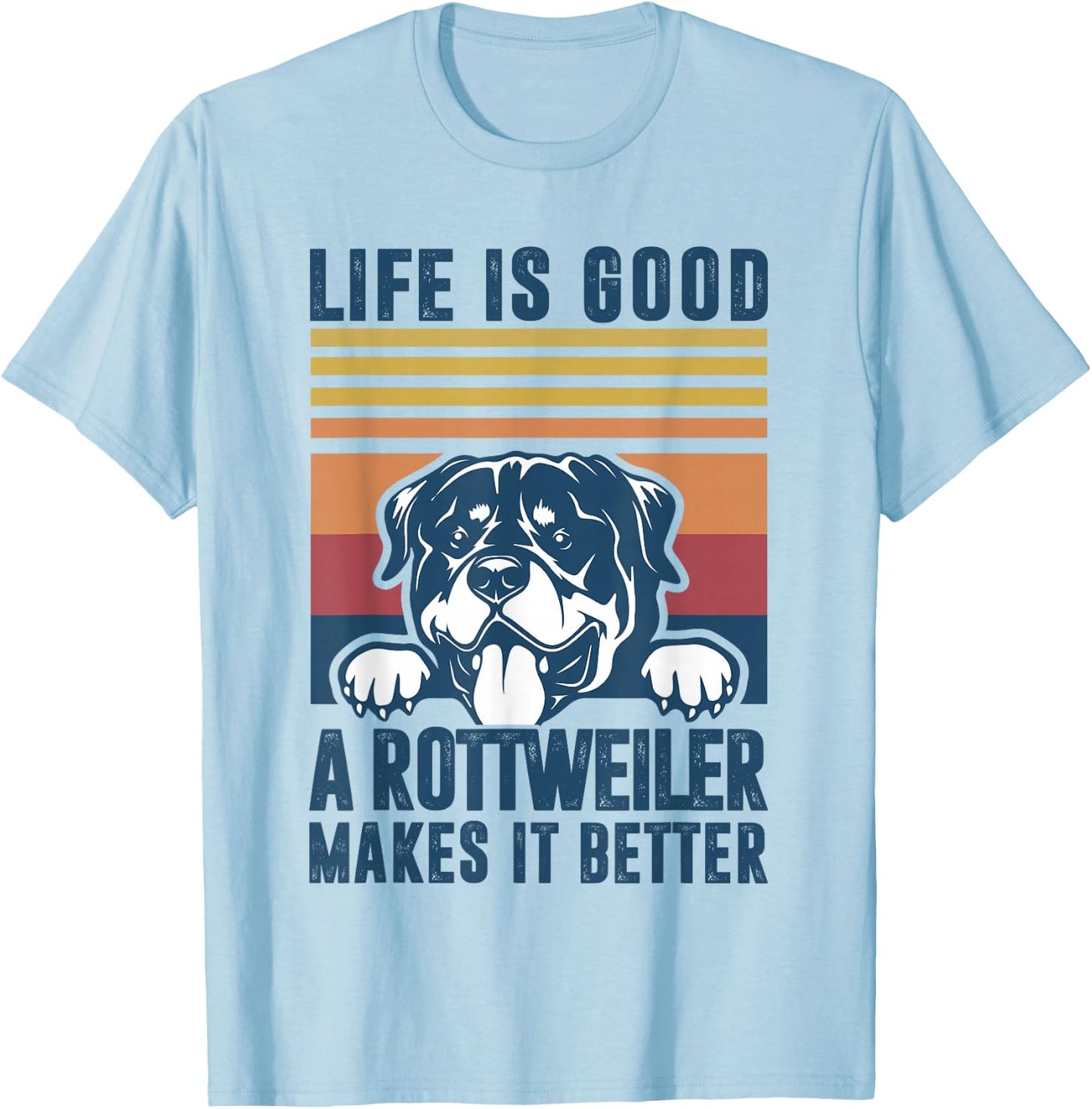 Rottweiler Gifts Women Rottweiler Mom Dad Rottweiler T-Shirt - T-Shirt | Light Blue