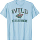 Minnesota Wild Vintage Hockey Gray Officially Licensed T-Shirt - T-Shirt | Light Blue