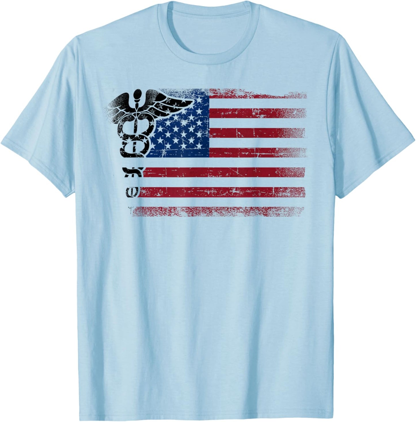 CNA Nurse Certified Nursing Assistant American Flag Cna Kids Men T-Shirt - T-Shirt | Light Blue