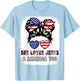Girl Love Jesus America Cute 4th July Patriotic Teen Toddler T-Shirt - T-Shirt | Light Blue