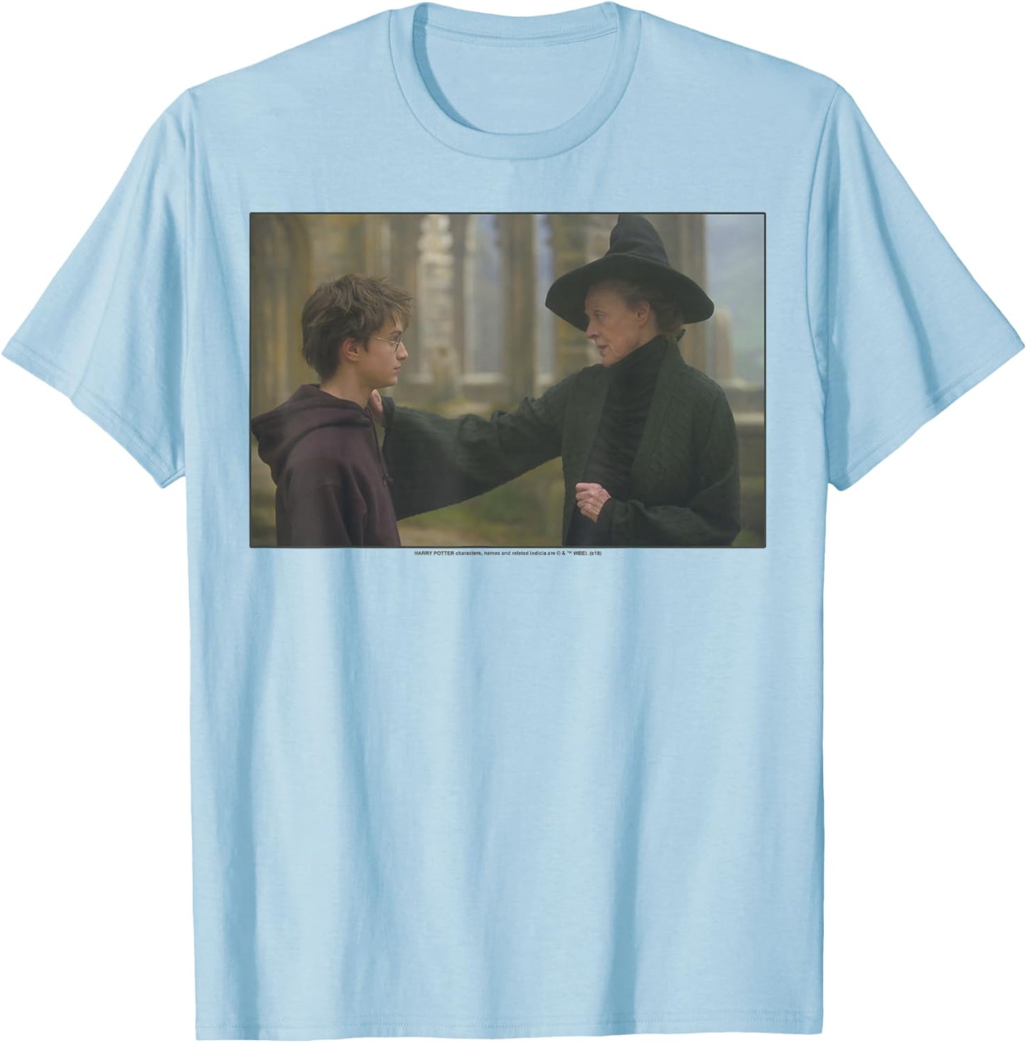 Harry Potter Harry & McGonagall Portrait T-Shirt - T-Shirt | Light Blue