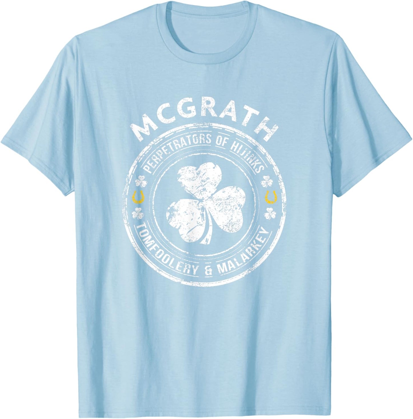 McGrath Irish Family Name T-Shirt - T-Shirt | Light Blue