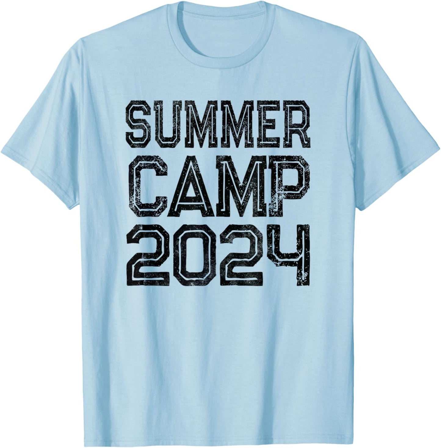 Adventure SUMMER CAMP 2024 Staff Kids Camping Besties Nurse T-Shirt - T-Shirt | Light Blue