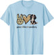Cute Funny Tri Peace Love Tricolor Cavalier Lover T-Shirt - T-Shirt | Light Blue