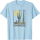Coachella Valley Desert Scene , grey, S T-Shirt - T-Shirt | Light Blue
