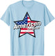 American Original Amerika Flagge Shirt | Stolze Damen Amerikanische T-Shirt - T-Shirt | Light Blue