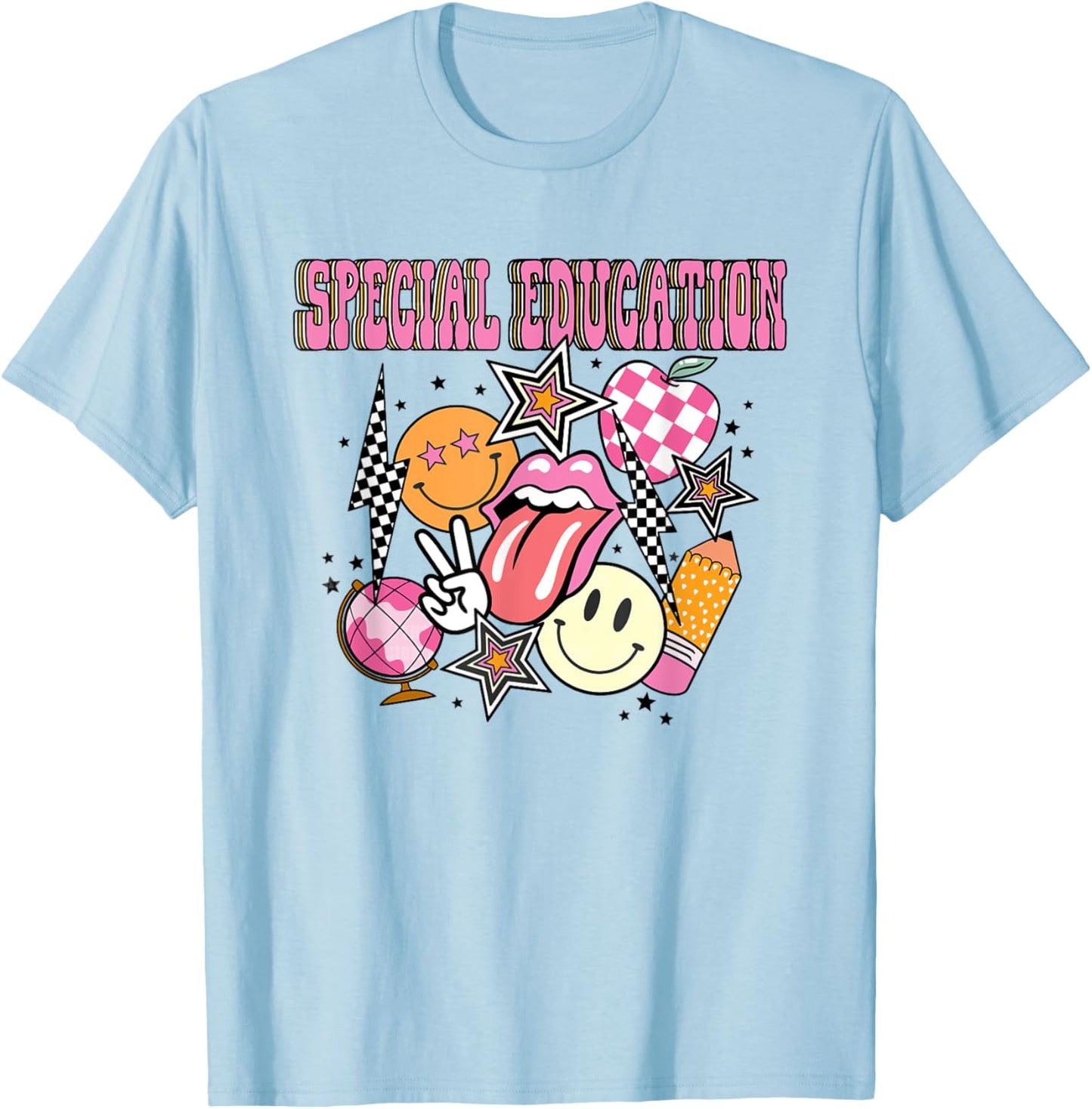 Retro Special Education Teacher Back To School Women Kids T-Shirt - T-Shirt | Light Blue