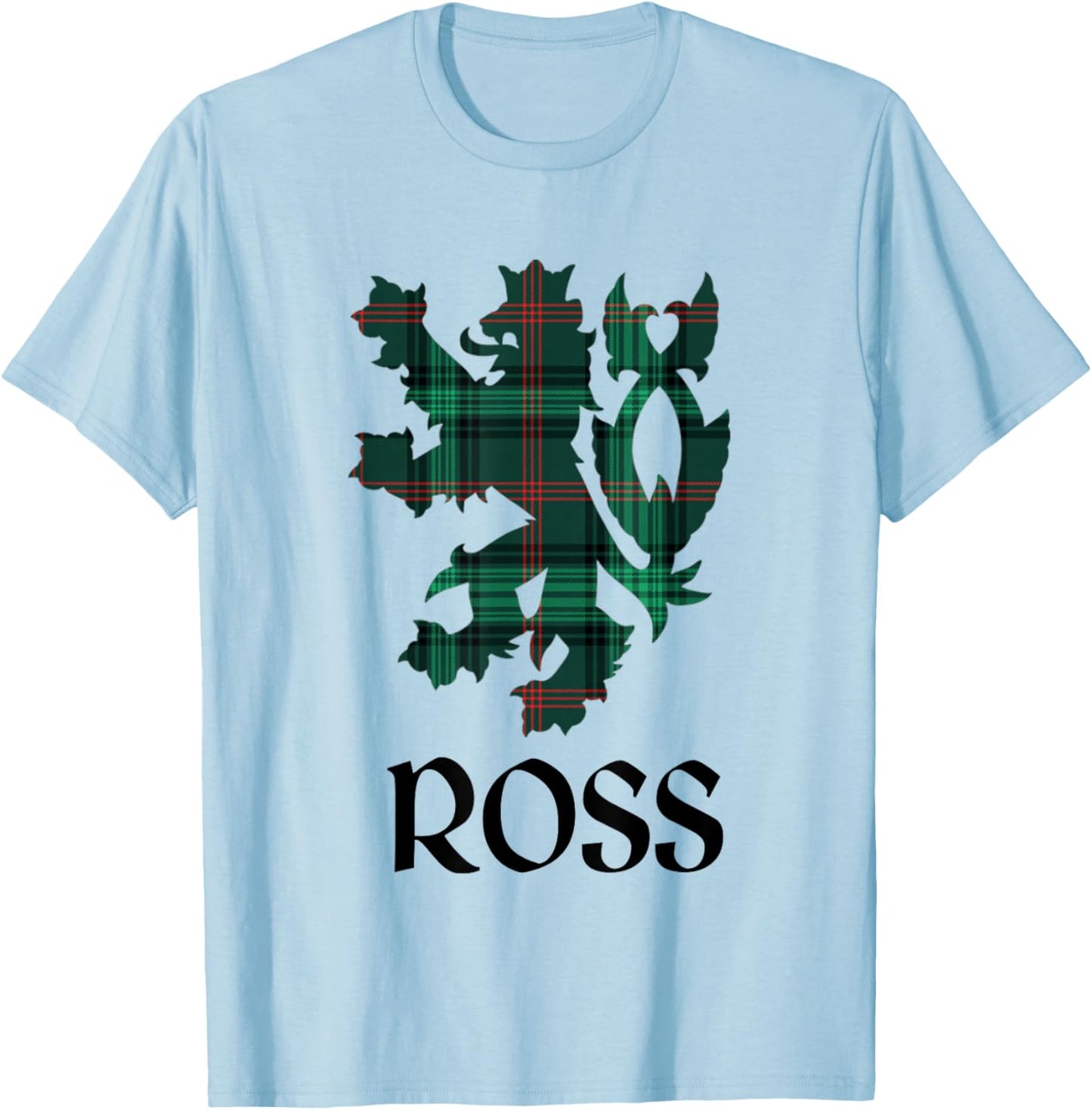 Clan Ross Tartan Scottish Family Name Scotland Pride T-Shirt - T-Shirt | Light Blue