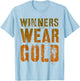Vintage WINNERS WEAR GOLD Summer Camp War Game Go Team T-Shirt - T-Shirt | Light Blue